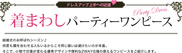 着まわしパーティーワンピース